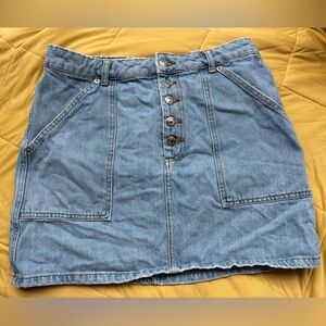 Topshop Light Blue Denim Skirt